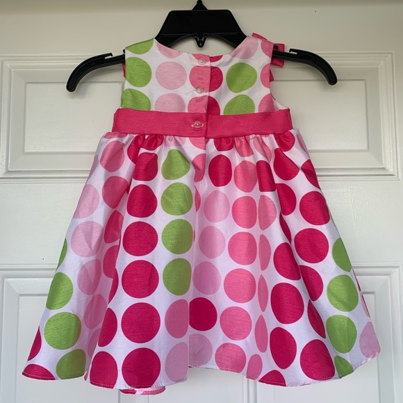 Rare Too! Polka Dotted Dress - size 12 months - Picture 2 of 5